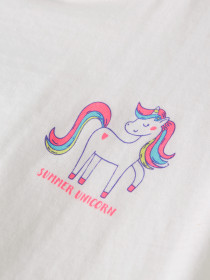 NAME IT T-shirt Varutti Bright White Unicorn